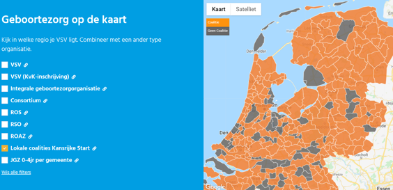 Afbeelding Geboortezorg op de Nederlandse kaart